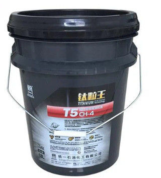 レーキスプート付きエンジンオイル用 20リットルのプラスチックバケツ容器