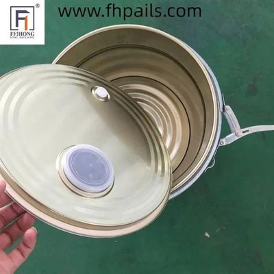 0.32〜0.42mm 食品安全金属バケツ 5ガロン 20L コーヒー豆の保管用