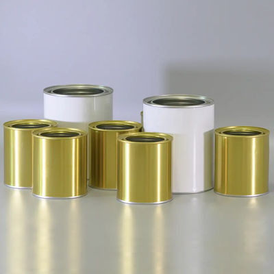 1L 4L ミニ 空の丸い金属塗装 普通の蓋付きの缶詰