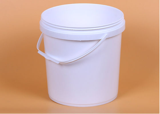 1.5 ガロンの天然オープンヘッドプラスチックバケツ容器
