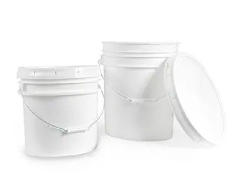 3 ガロン 食品 級 白色 プラスチック 容器 柄 蓋 を 備える
