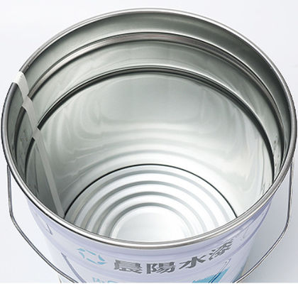 スチール 5 ガロン ホワイトペイントバケツ