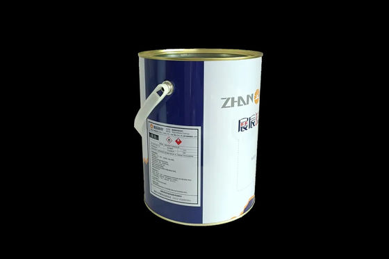 1 ガロンの丸い油彩 鉄製の缶詰 プラスチック製のハンドル付き